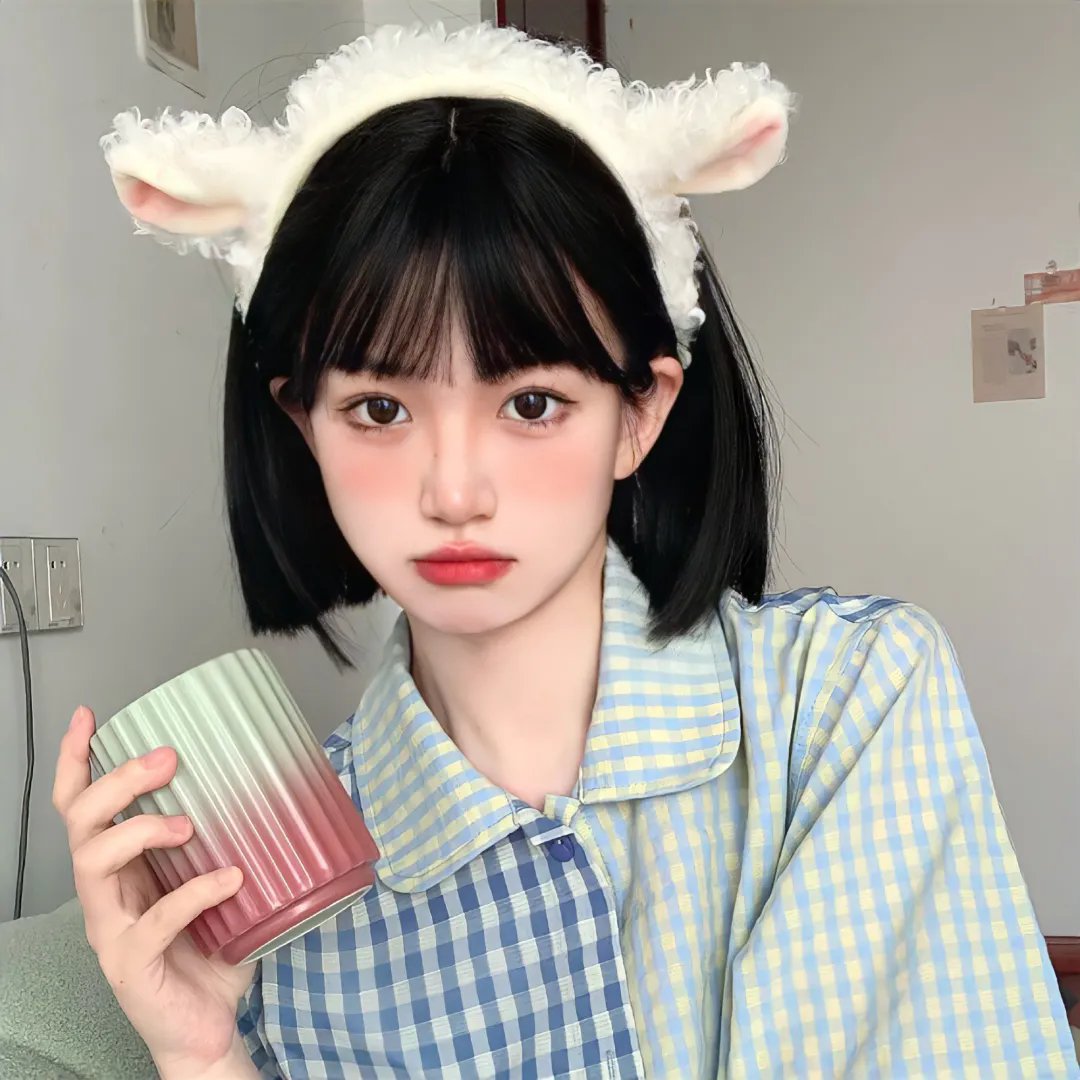 玻璃橱窗中的姑娘